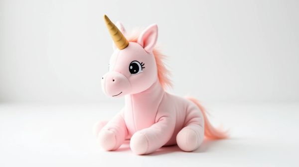 Offrez une peluche licorne rose personnalisée pour un cadeau unique
